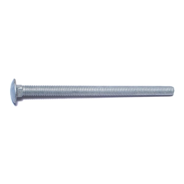 Midwest Fastener Carriage Bolt, Square Neck, 16 (Coarse), 6 in L, Steel, Hot Dipped Galvanized, 50 PK 05511 - main